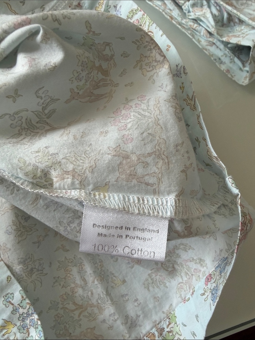 Trotters London Girls Floral Cream Pajama Set Sz 4/5 - Picture 12 of 12